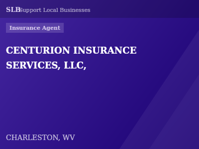 CENTURION INSURANCE SERVICES, LLC, — Insurance Agent in CHARLESTON, WV
