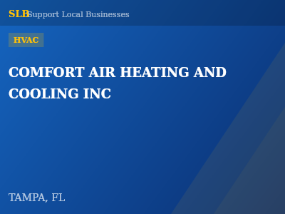 COMFORT AIR HEATING AND COOLING INC — HVAC in TAMPA, FL