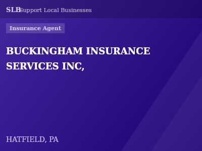 BUCKINGHAM INSURANCE SERVICES INC, — Insurance Agent in HATFIELD, PA