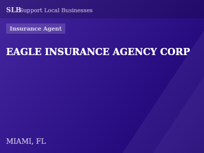 EAGLE INSURANCE AGENCY CORP — Insurance Agent in MIAMI, FL