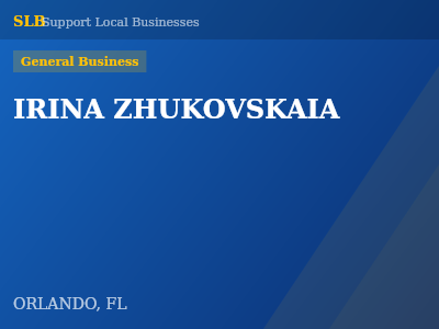 IRINA ZHUKOVSKAIA — General Business in ORLANDO, FL