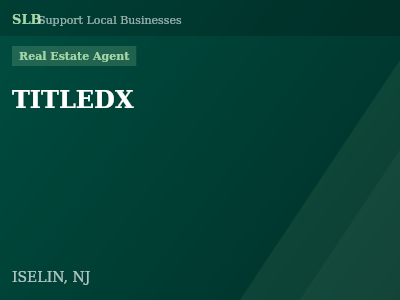 TITLEDX — Real Estate Agent in ISELIN, NJ
