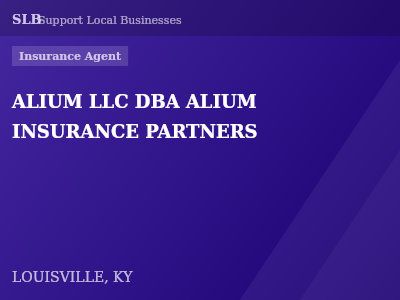 ALIUM LLC DBA ALIUM INSURANCE PARTNERS — Insurance Agent in LOUISVILLE, KY