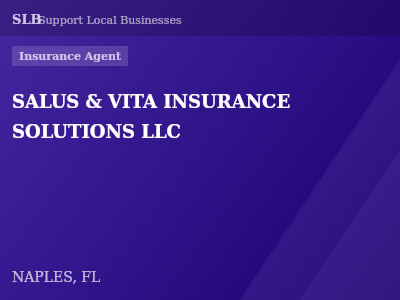 SALUS & VITA INSURANCE SOLUTIONS LLC — Insurance Agent in NAPLES, FL