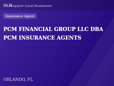PCM FINANCIAL GROUP LLC DBA PCM INSURANCE AGENTS — Insurance Agent in ORLANDO, FL
