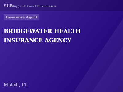 BRIDGEWATER HEALTH INSURANCE AGENCY — Insurance Agent in MIAMI, FL
