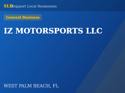 IZ MOTORSPORTS LLC — General Business in WEST PALM BEACH, FL