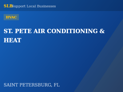 ST. PETE AIR CONDITIONING & HEAT — HVAC in SAINT PETERSBURG, FL