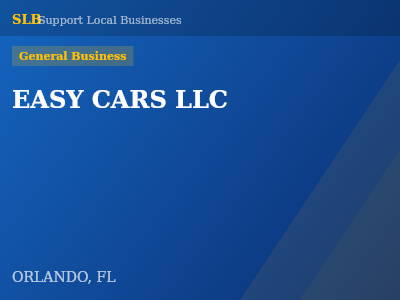 EASY CARS LLC — General Business in ORLANDO, FL
