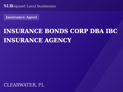 INSURANCE BONDS CORP DBA IBC INSURANCE AGENCY — Insurance Agent in CLEARWATER, FL