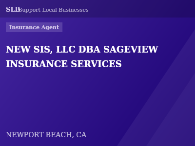 NEW SIS, LLC DBA SAGEVIEW INSURANCE SERVICES — Insurance Agent in NEWPORT BEACH, CA