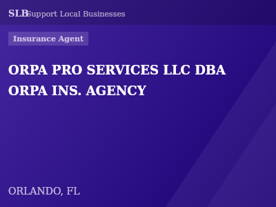 ORPA PRO SERVICES LLC DBA ORPA INS. AGENCY — Insurance Agent in ORLANDO, FL