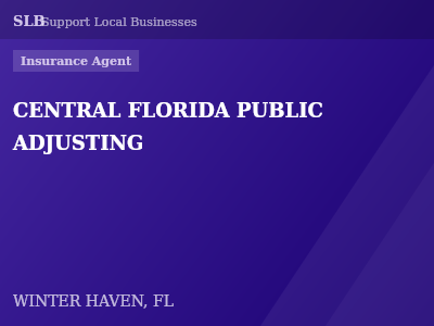 CENTRAL FLORIDA PUBLIC ADJUSTING — Insurance Agent in WINTER HAVEN, FL