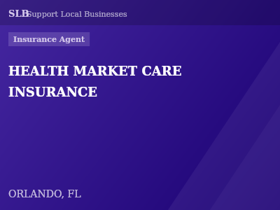 HEALTH MARKET CARE INSURANCE — Insurance Agent in ORLANDO, FL