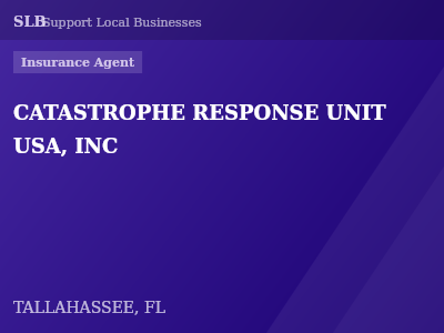 CATASTROPHE RESPONSE UNIT USA, INC — Insurance Agent in TALLAHASSEE, FL