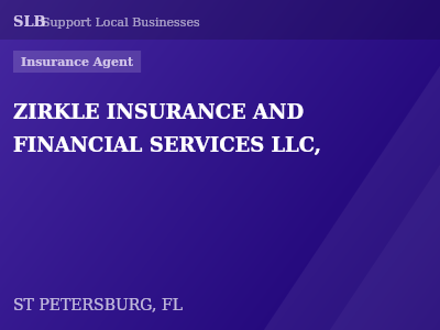 ZIRKLE INSURANCE AND FINANCIAL SERVICES LLC, — Insurance Agent in ST PETERSBURG, FL