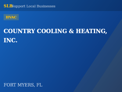 COUNTRY COOLING & HEATING, INC. — HVAC in FORT MYERS, FL