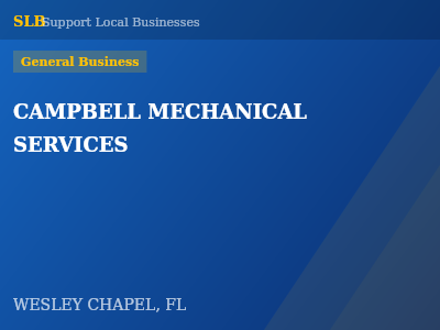 CAMPBELL MECHANICAL SERVICES — General Business in WESLEY CHAPEL, FL