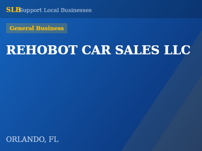 REHOBOT CAR SALES LLC — General Business in ORLANDO, FL