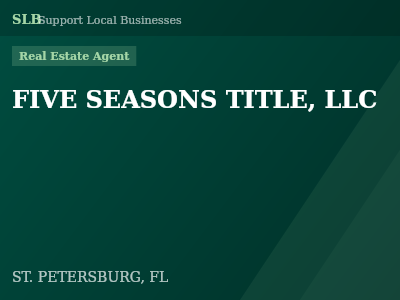 FIVE SEASONS TITLE, LLC — Real Estate Agent in ST. PETERSBURG, FL