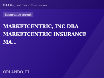 MARKETCENTRIC, INC DBA MARKETCENTRIC INSURANCE MARKETING — Insurance Agent in ORLANDO, FL