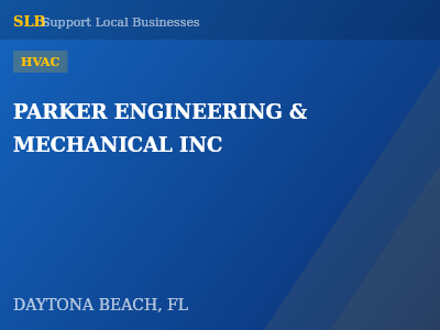 PARKER ENGINEERING & MECHANICAL INC — HVAC in DAYTONA BEACH, FL