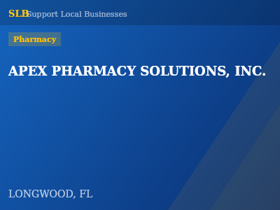 APEX PHARMACY SOLUTIONS, INC. — Pharmacy in LONGWOOD, FL