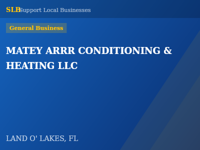 MATEY ARRR CONDITIONING & HEATING LLC — General Business in LAND O' LAKES, FL