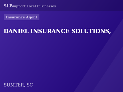 DANIEL INSURANCE SOLUTIONS, — Insurance Agent in SUMTER, SC