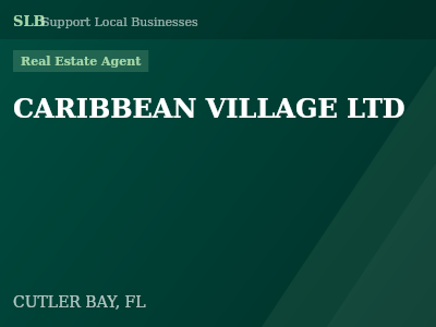 CARIBBEAN VILLAGE LTD — Real Estate Agent in CUTLER BAY, FL