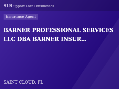 BARNER PROFESSIONAL SERVICES LLC DBA BARNER INSURANCE SERVICES — Insurance Agent in SAINT CLOUD, FL