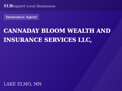 CANNADAY BLOOM WEALTH AND INSURANCE SERVICES LLC, — Insurance Agent in LAKE ELMO, MN