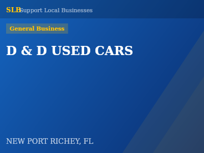 D & D USED CARS — General Business in NEW PORT RICHEY, FL