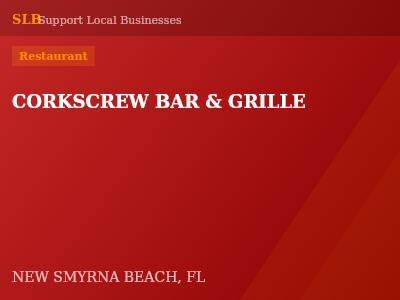 CORKSCREW BAR & GRILLE — Restaurant in NEW SMYRNA BEACH, FL