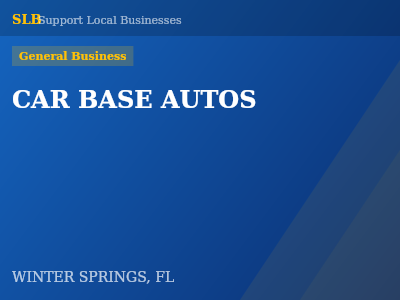 CAR BASE AUTOS — General Business in WINTER SPRINGS, FL