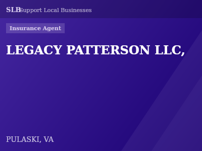 LEGACY PATTERSON LLC, — Insurance Agent in PULASKI, VA