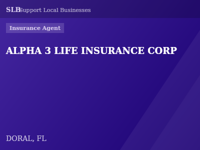 ALPHA 3 LIFE INSURANCE CORP — Insurance Agent in DORAL, FL