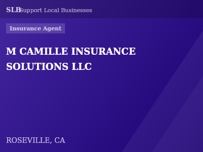 M CAMILLE INSURANCE SOLUTIONS LLC — Insurance Agent in ROSEVILLE, CA