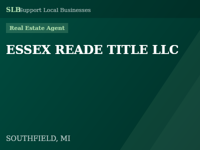 ESSEX READE TITLE LLC — Real Estate Agent in SOUTHFIELD, MI