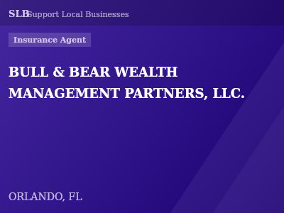 BULL & BEAR WEALTH MANAGEMENT PARTNERS, LLC. — Insurance Agent in ORLANDO, FL