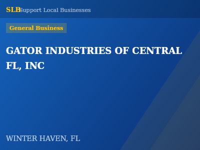 GATOR INDUSTRIES OF CENTRAL FL, INC — General Business in WINTER HAVEN, FL