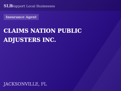 CLAIMS NATION PUBLIC ADJUSTERS INC. — Insurance Agent in JACKSONVILLE, FL