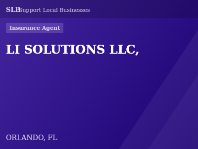 LI SOLUTIONS LLC, — Insurance Agent in ORLANDO, FL