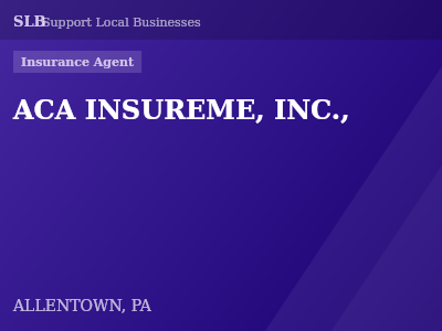 ACA INSUREME, INC., — Insurance Agent in ALLENTOWN, PA