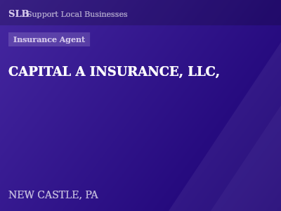 CAPITAL A INSURANCE, LLC, — Insurance Agent in NEW CASTLE, PA