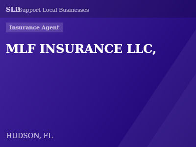 MLF INSURANCE LLC, — Insurance Agent in HUDSON, FL