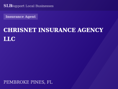 CHRISNET INSURANCE AGENCY LLC — Insurance Agent in PEMBROKE PINES, FL