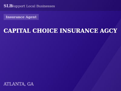 CAPITAL CHOICE INSURANCE AGCY — Insurance Agent in ATLANTA, GA