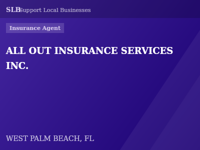 ALL OUT INSURANCE SERVICES INC. — Insurance Agent in WEST PALM BEACH, FL