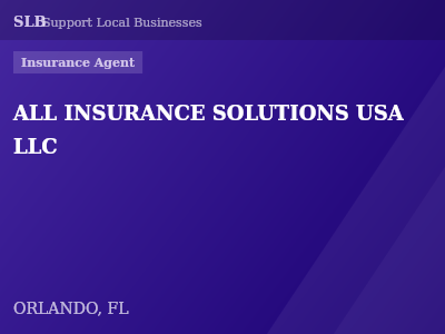 ALL INSURANCE SOLUTIONS USA LLC — Insurance Agent in ORLANDO, FL